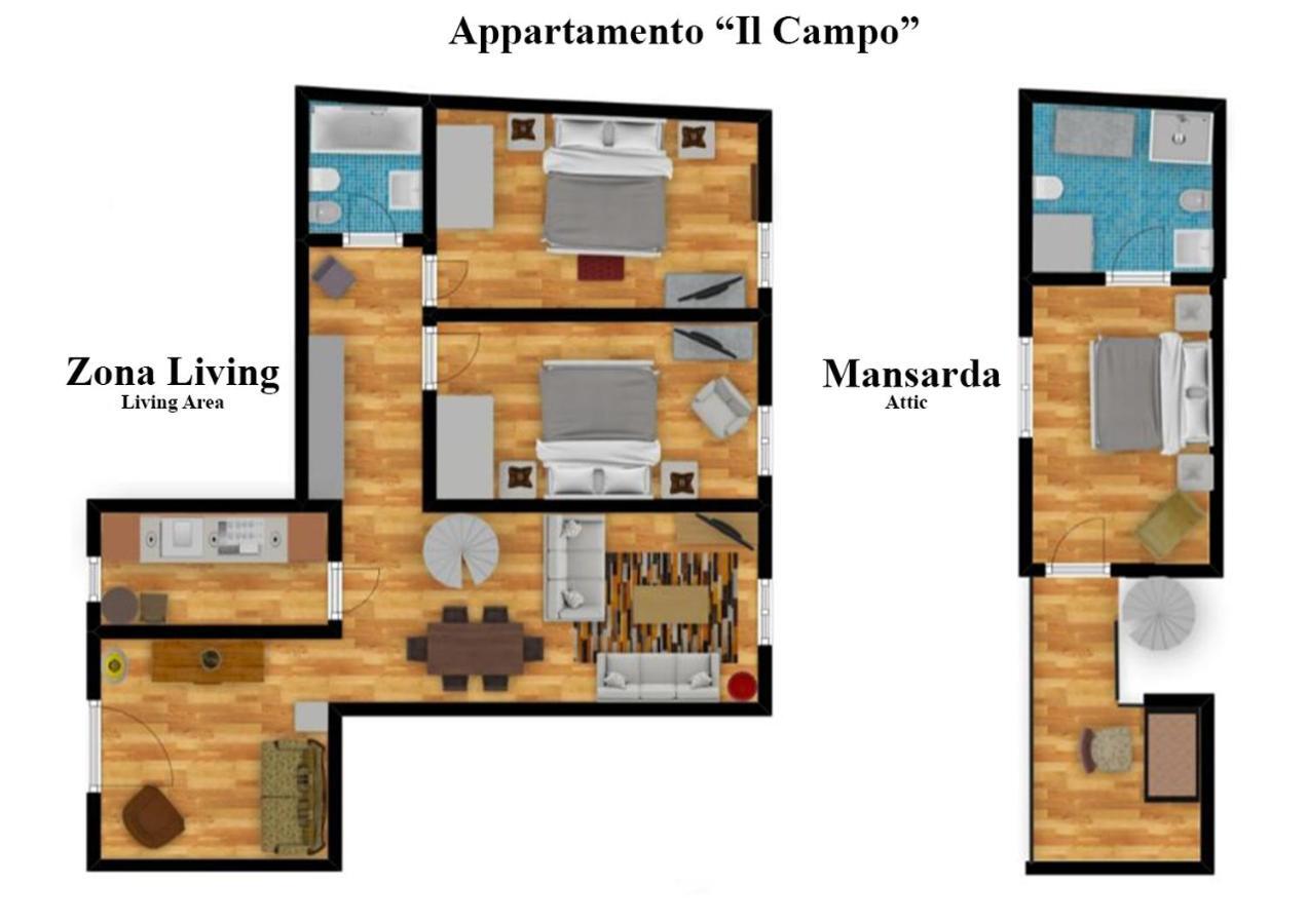 Appartamento Il Campo Сиена Экстерьер фото
